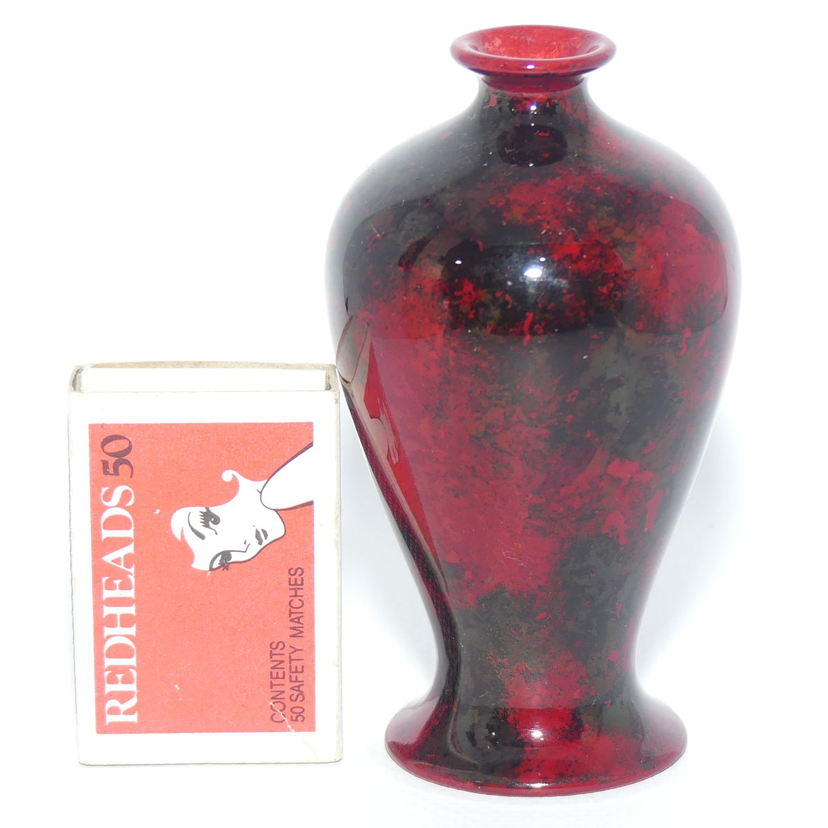Crown Ducal Spectria Flambe miniature vase