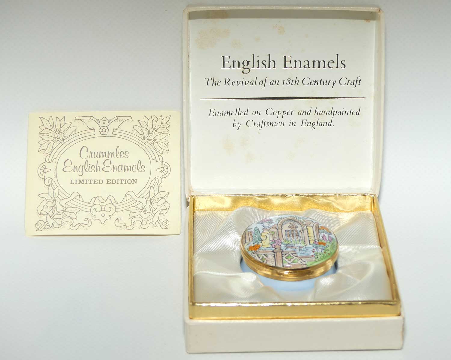 Crummles English Enamels trinket box | The Chelsea Box 1988 | Ltd Ed + Cert