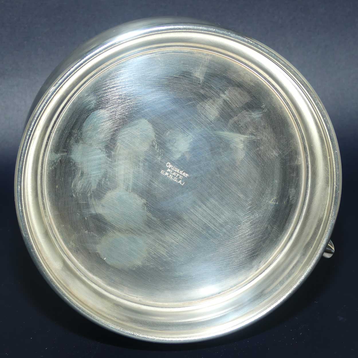 Crusader Plate EPNS A1 wide base ice water jug