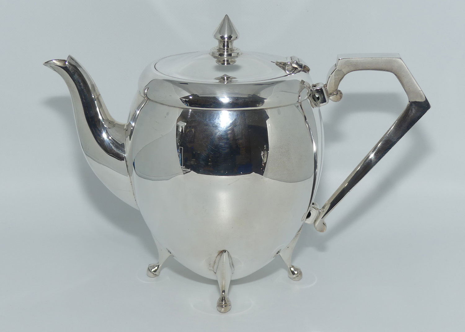 Crusader Plate EPNS A1 3 piece tea service | Mid Century Modernist design