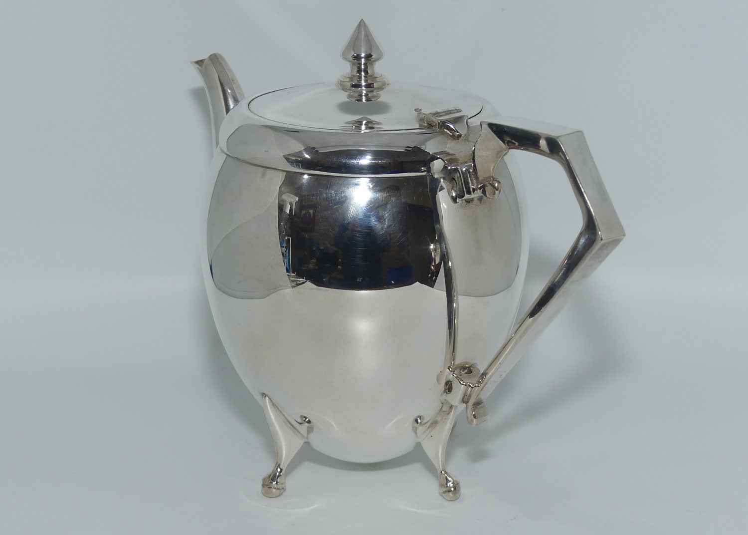 Crusader Plate EPNS A1 3 piece tea service | Mid Century Modernist design