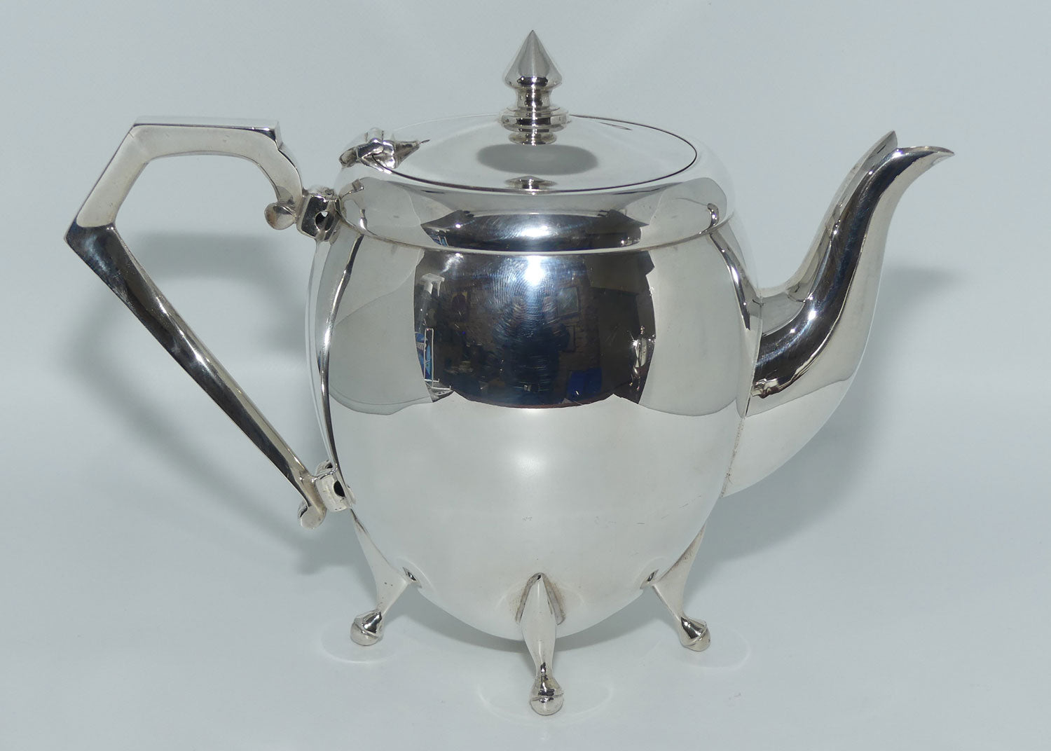 Crusader Plate EPNS A1 3 piece tea service | Mid Century Modernist design