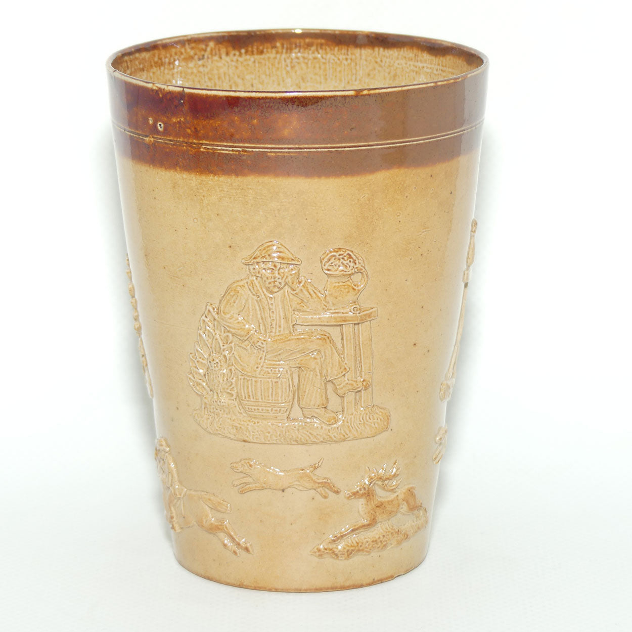 Doulton Lambeth | Royal Doulton Harvest Hunting beaker | 11.5cm tall | #1