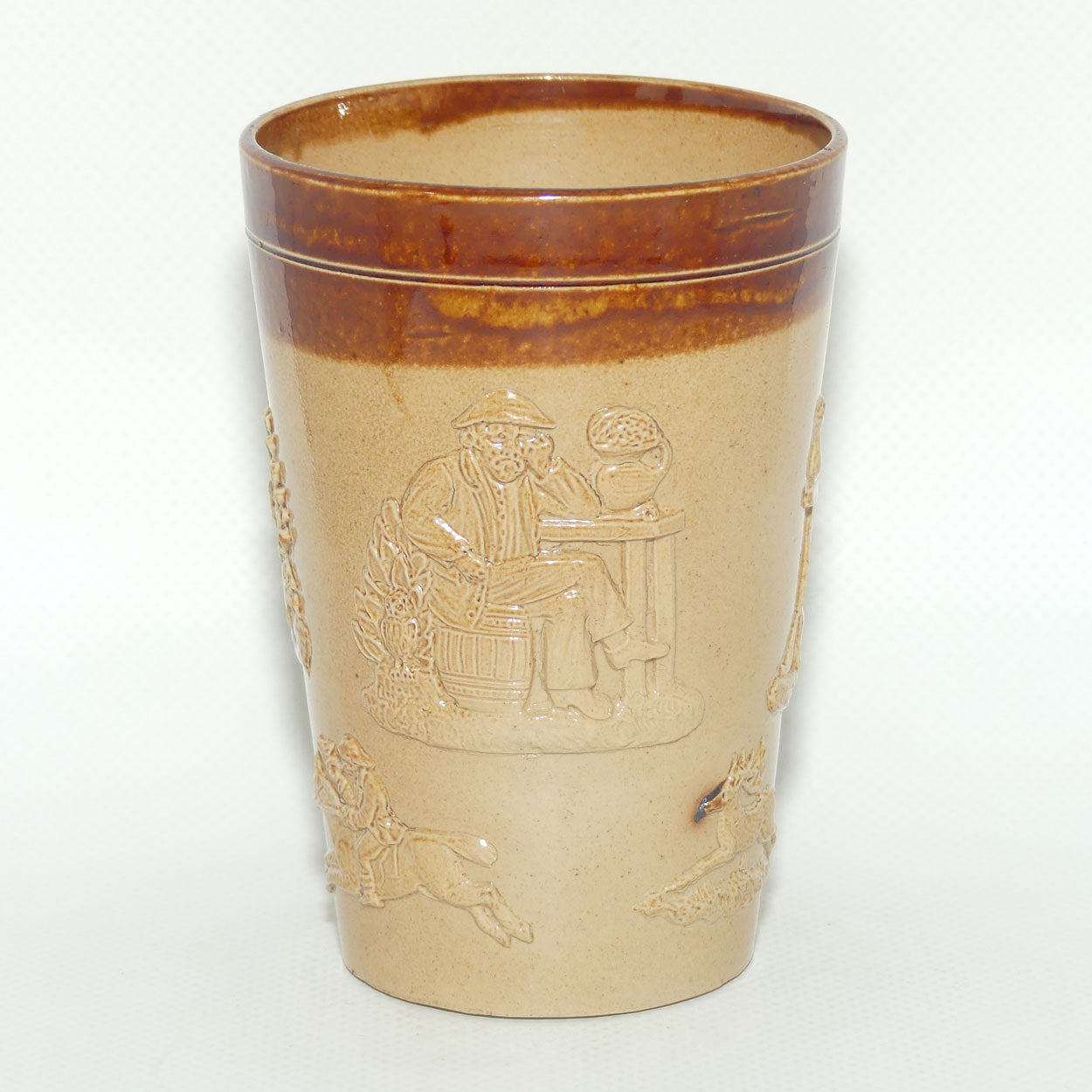 Doulton Lambeth | Royal Doulton Harvest Hunting beaker | 11cm tall | #1