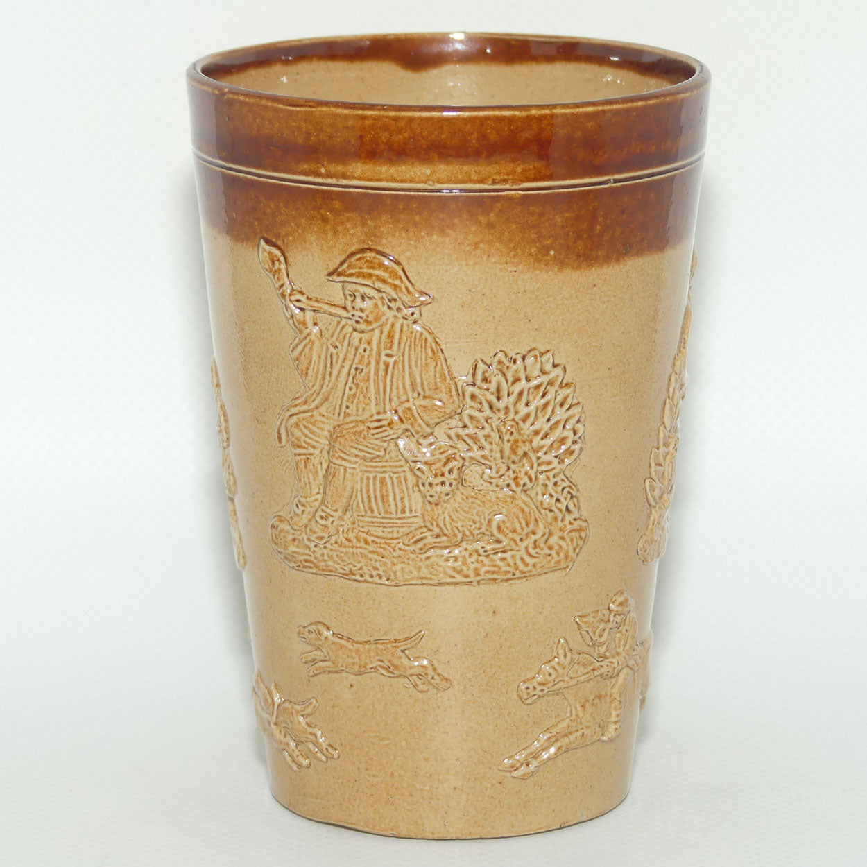 Doulton Lambeth | Royal Doulton Harvest Hunting beaker | 11cm tall | #1