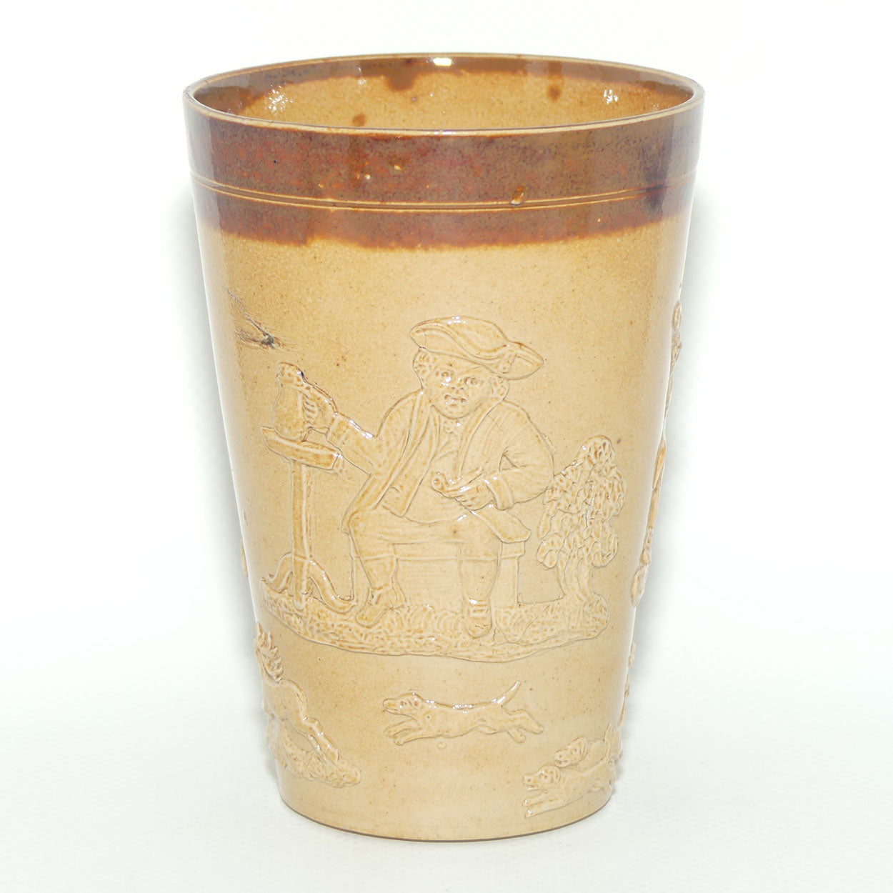 Doulton Lambeth | Royal Doulton Harvest Hunting beaker | 11cm tall | #2