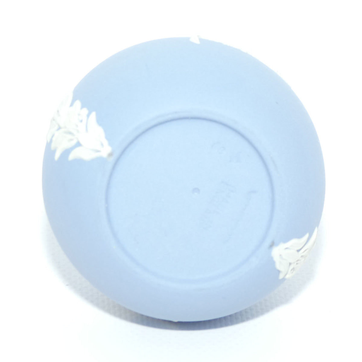 Wedgwood Jasper | White on Pale Blue | Narrow neck bud vase | Cupid design | #3