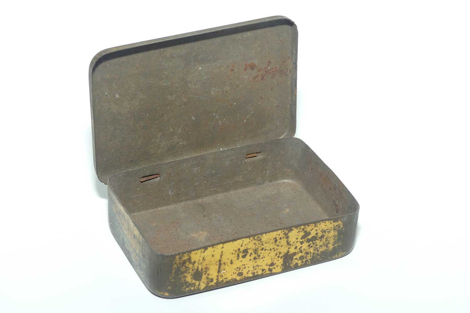 Curacol Throat Pastilles tin | marked for Con P Sheahan Chemist, Stanthorpe