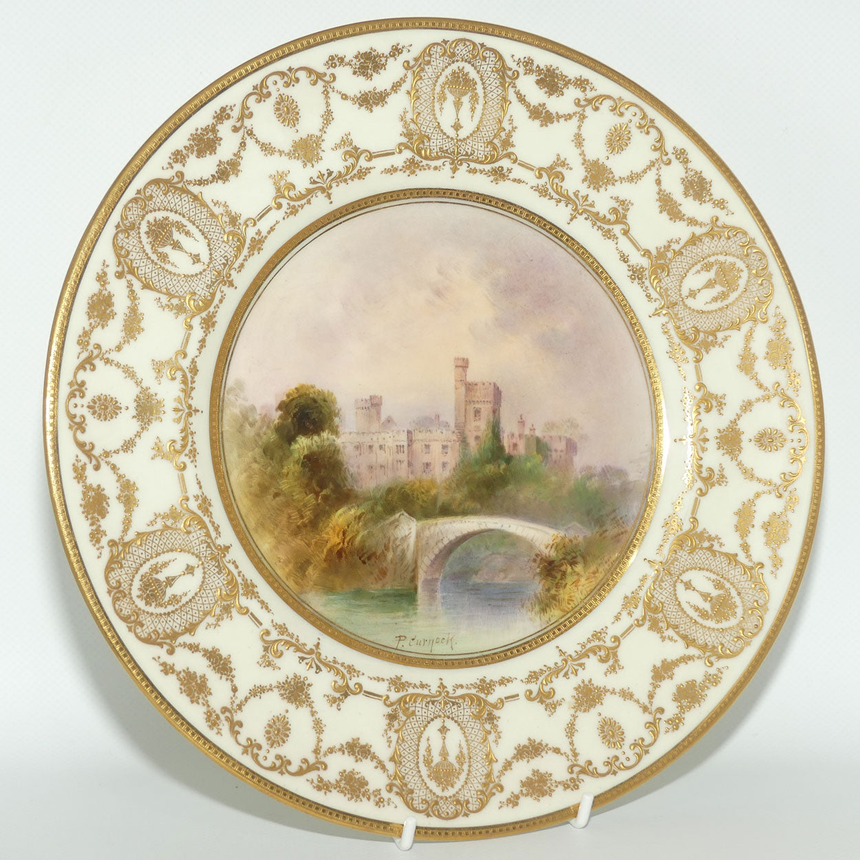 Royal Doulton hand painted Lismore Castle plate (Curnock)