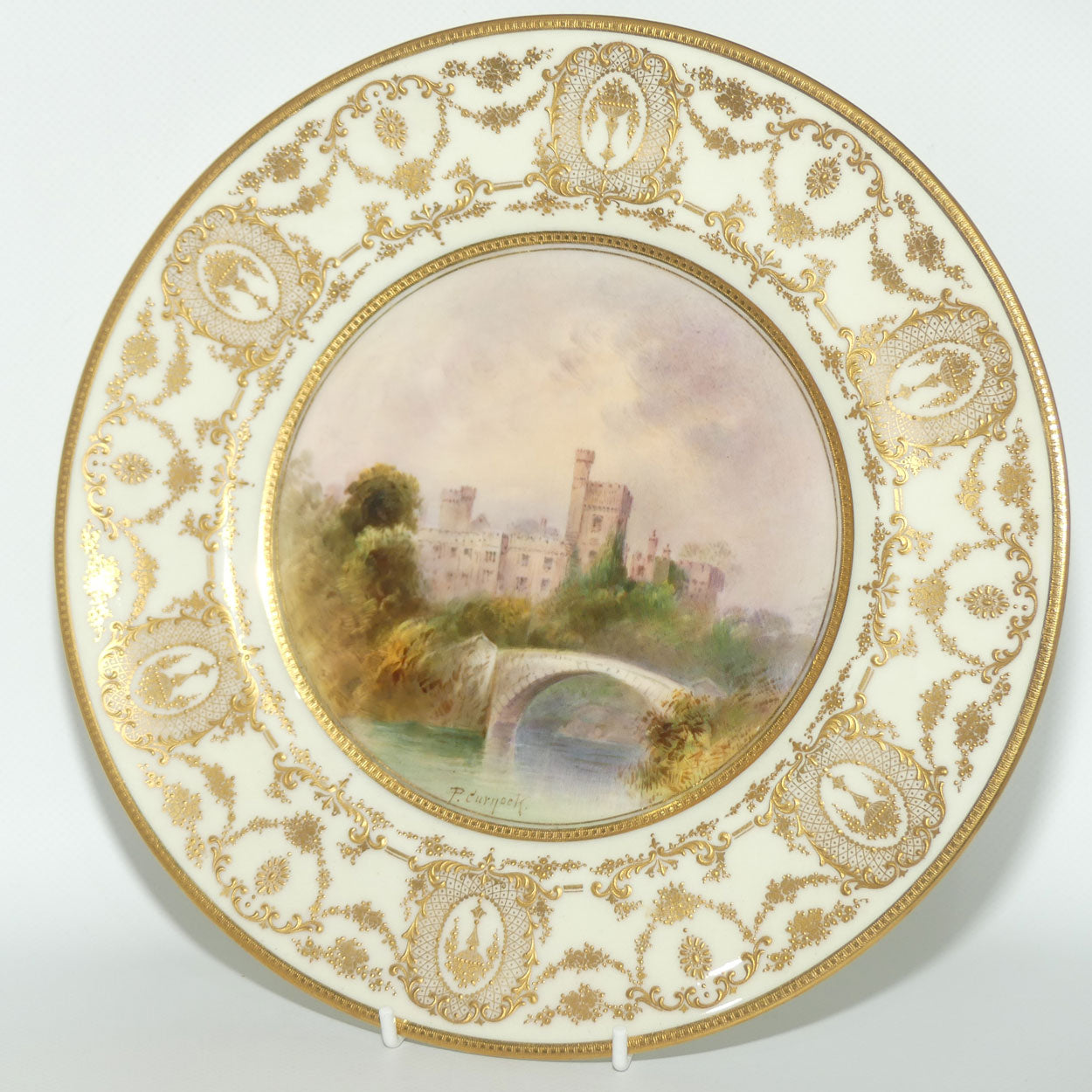 Royal Doulton hand painted Lismore Castle plate (Curnock)