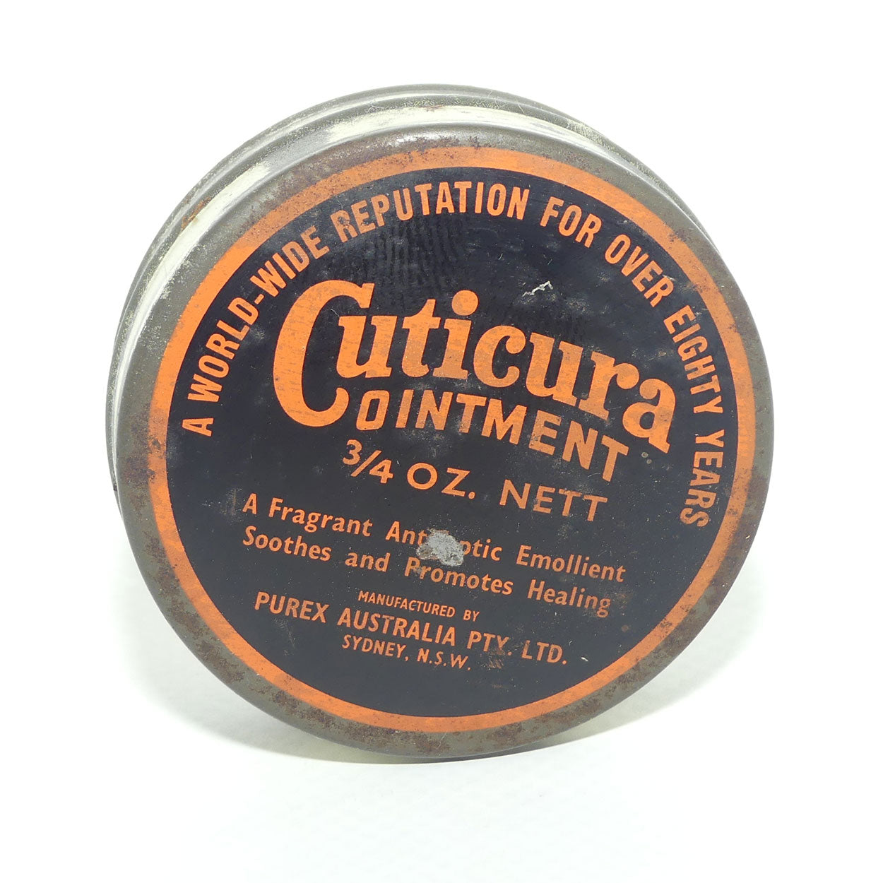 Cuticura Ointment 3/4oz tin | Purex Australia | some contents!