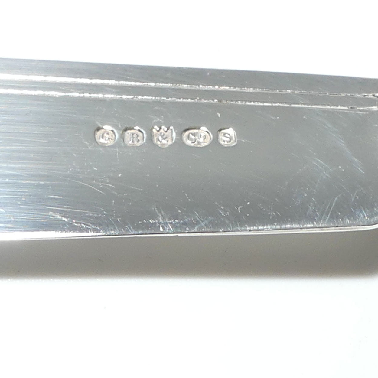 EPNS and Bone Handled Fish Eater set in Walnut case | George Butler & Co Sheffield | Sterling Silver ferrules