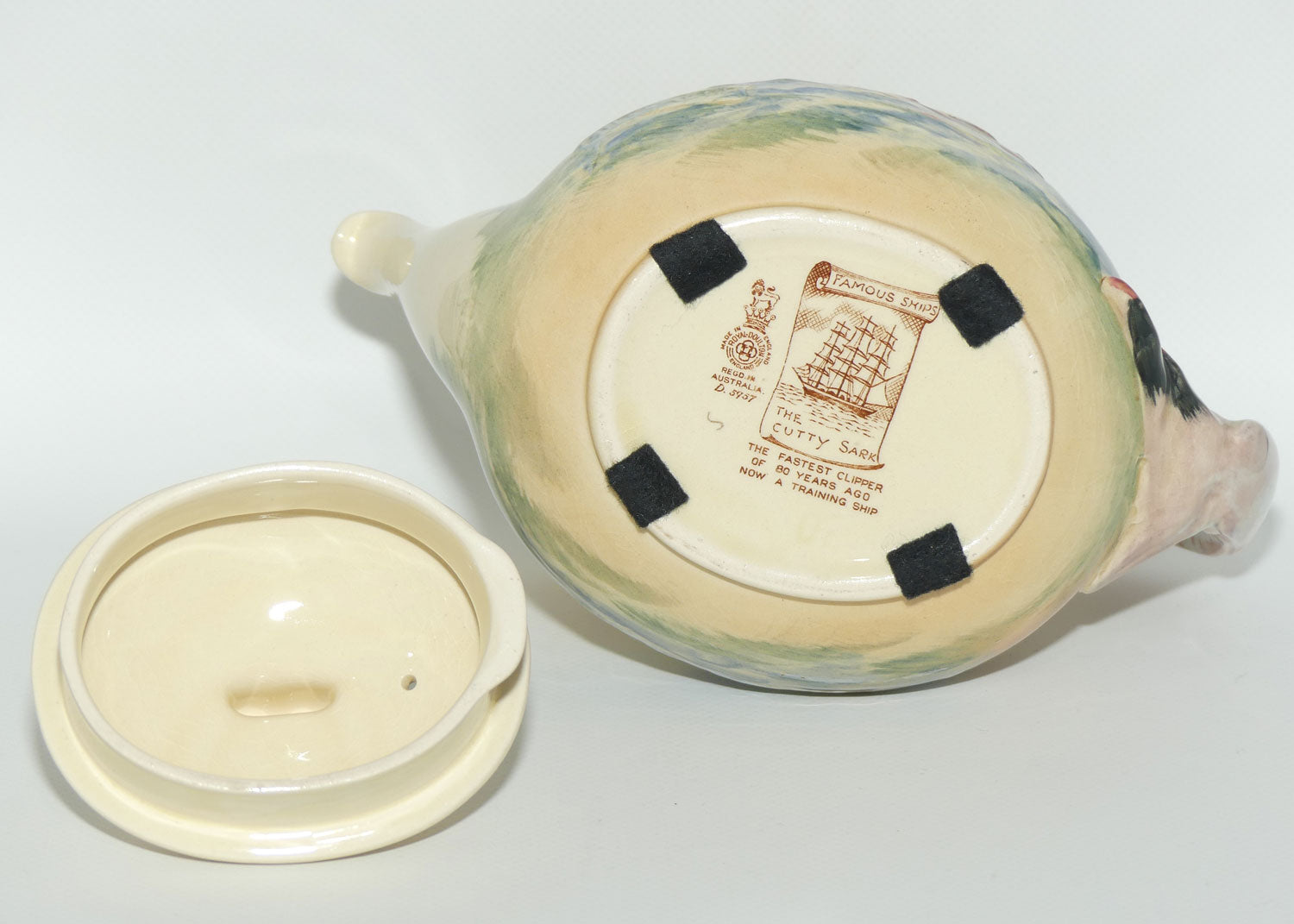 Royal Doulton Famous Ships The Cutty Sark teapot D5957 (#1)