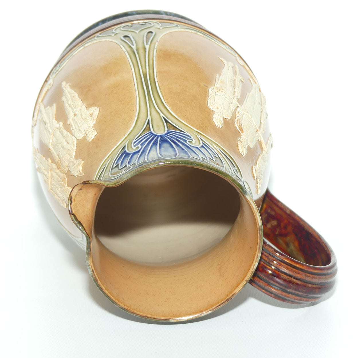 Doulton Lambeth stoneware Cycling bulbous jug | MILITARY, ROAD and PATH | #1