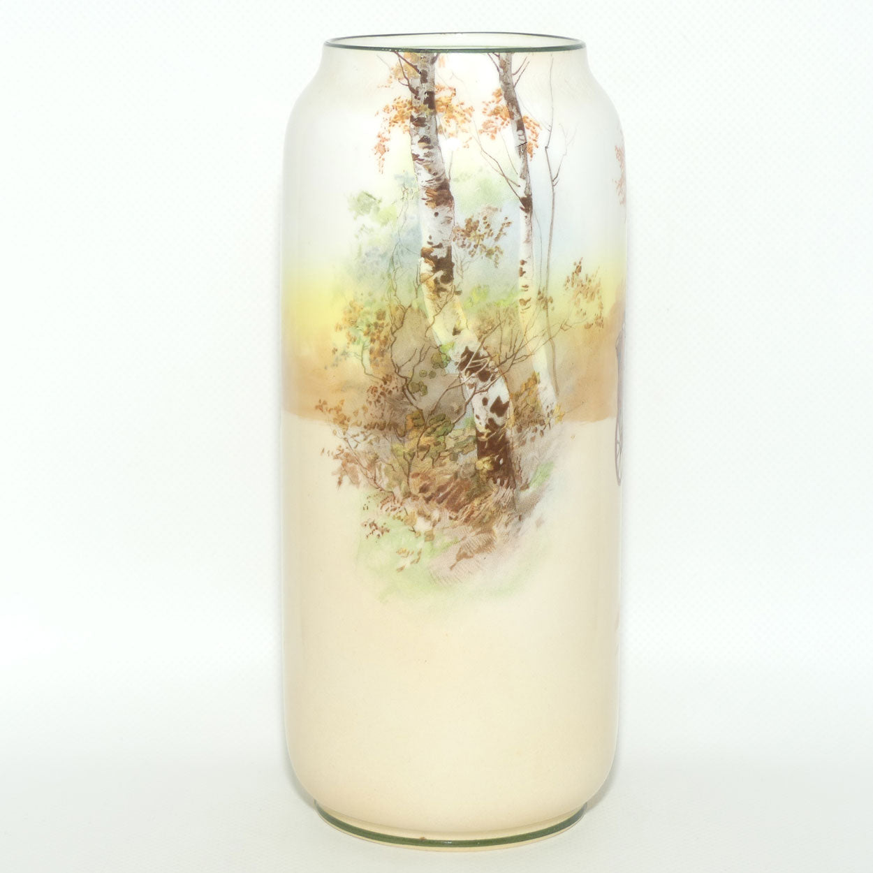 Royal Doulton Coaching Days tall cylindrical vase | Shape 1301 | E3804