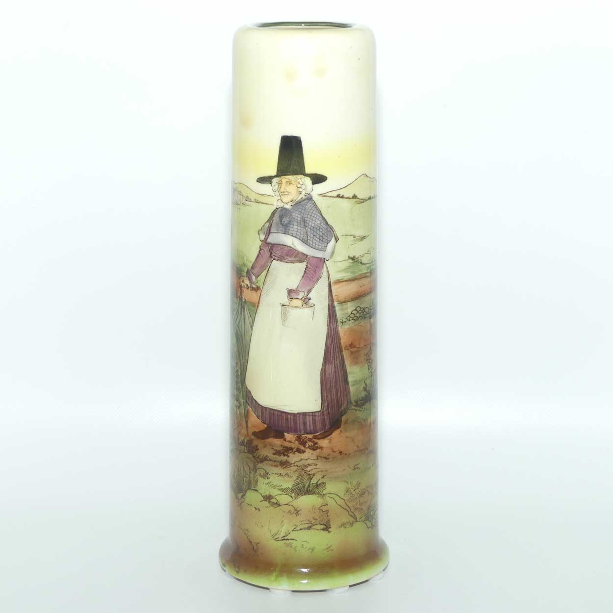 Royal Doulton Welsh tall cylinder vase | Shape 1092 | Bone China body