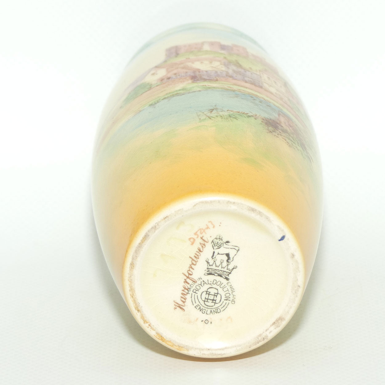 Royal Doulton English Castles and Churches | Haverfordwest vase D5413