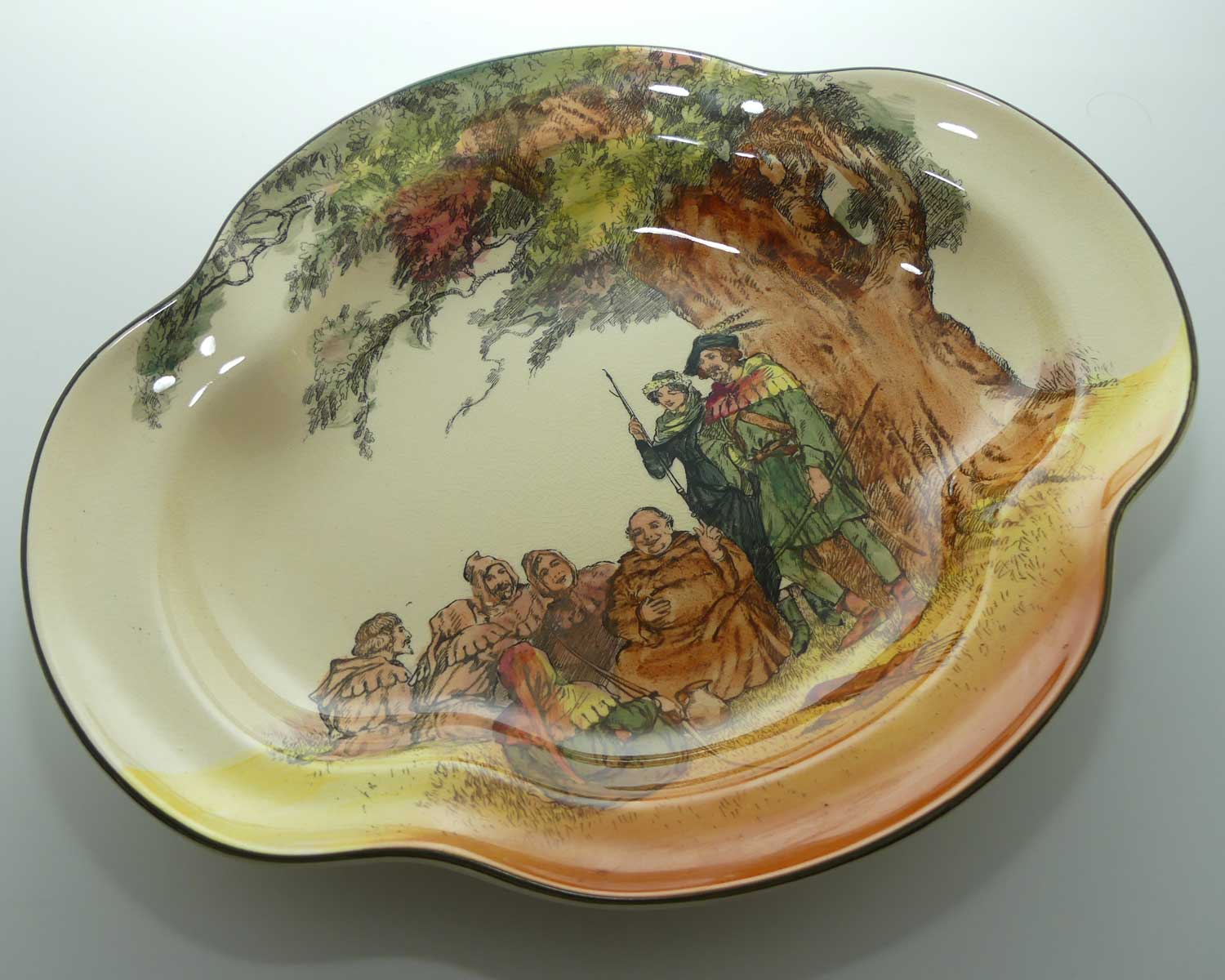 Royal Doulton Under the Greenwood Tree quatrefoil dish D6094 | #2