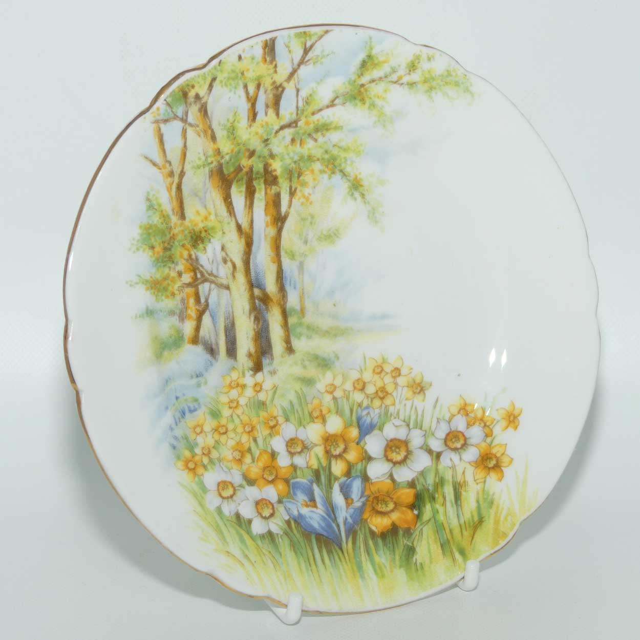 Shelley Daffodil Time tea plate | 15cm | Gilt Trim | 13370
