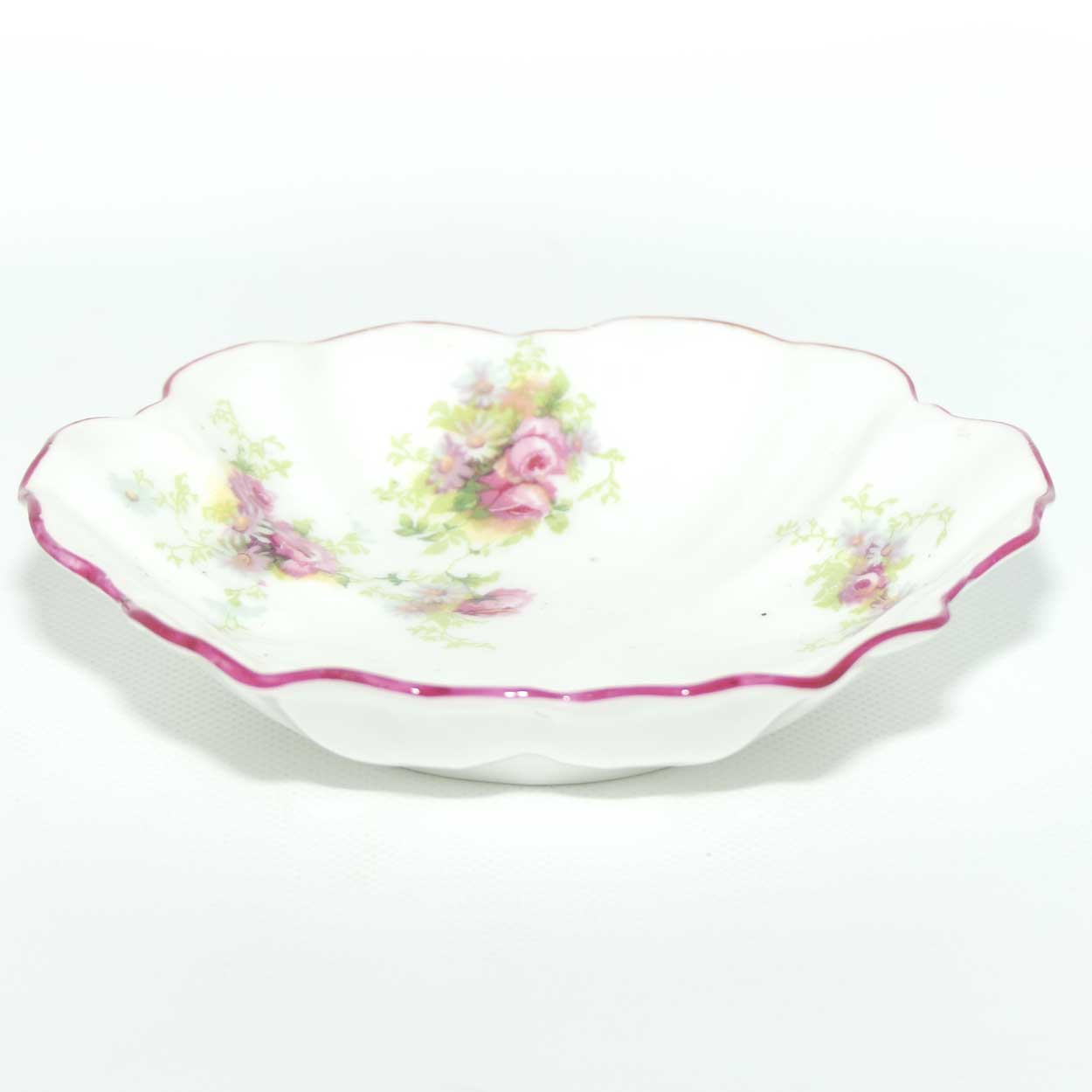 Shelley Dainty Rose pattern round pin dish