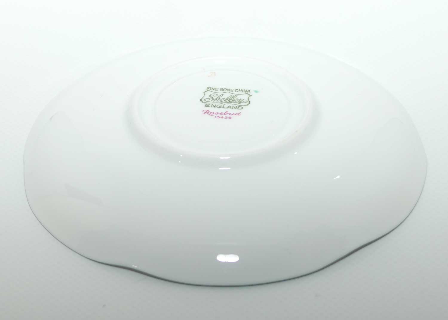 Shelley Dainty shape Rosebuds trio | Pattern 13426 | Aqua trim