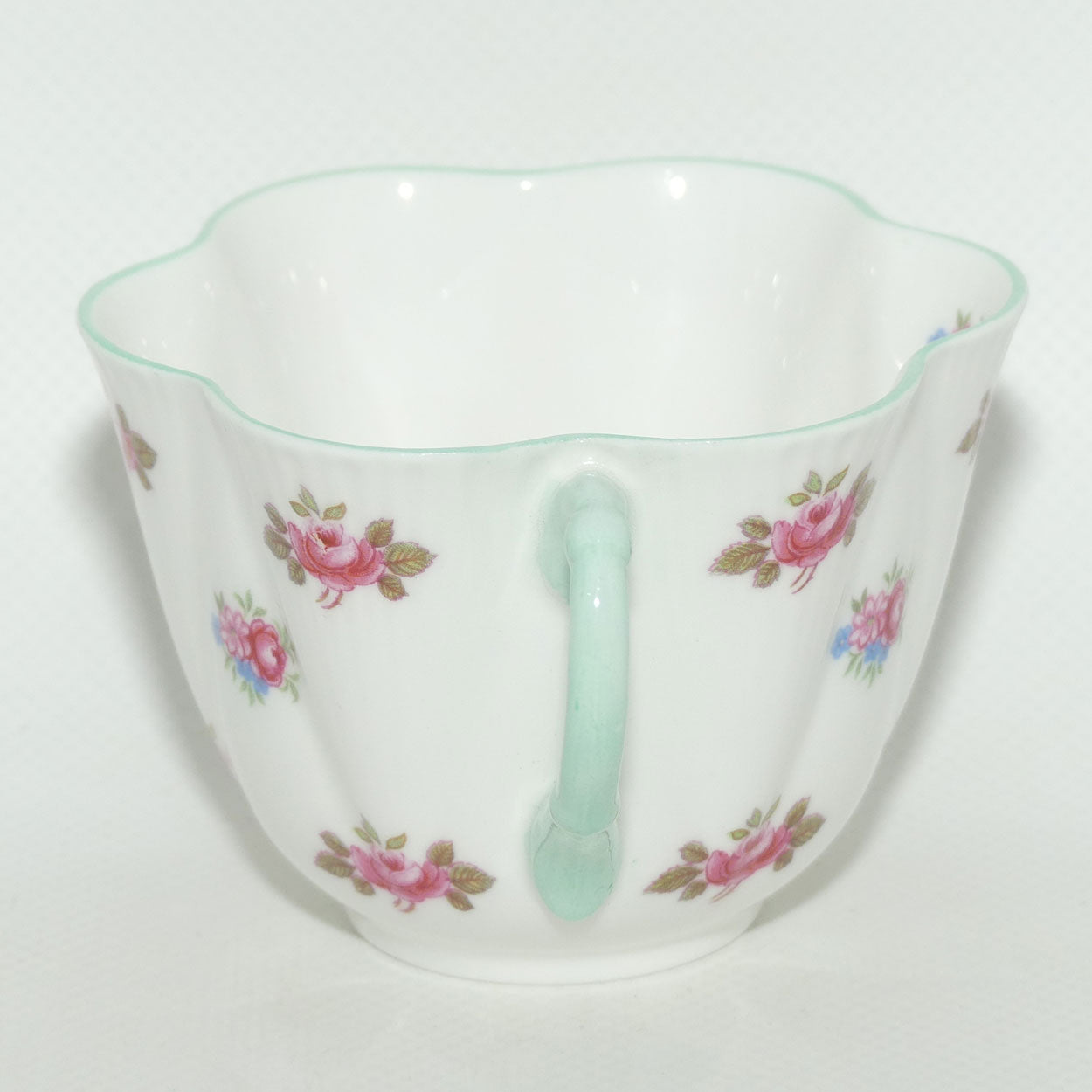 Shelley Dainty shape Rosebuds trio | Aqua trim