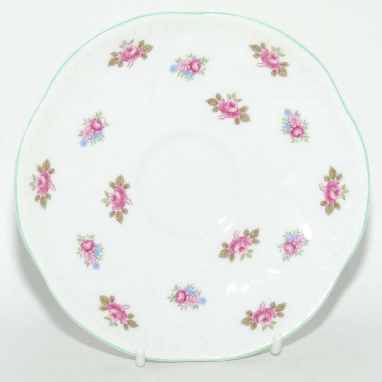 Shelley Dainty shape Rosebuds trio | Aqua trim