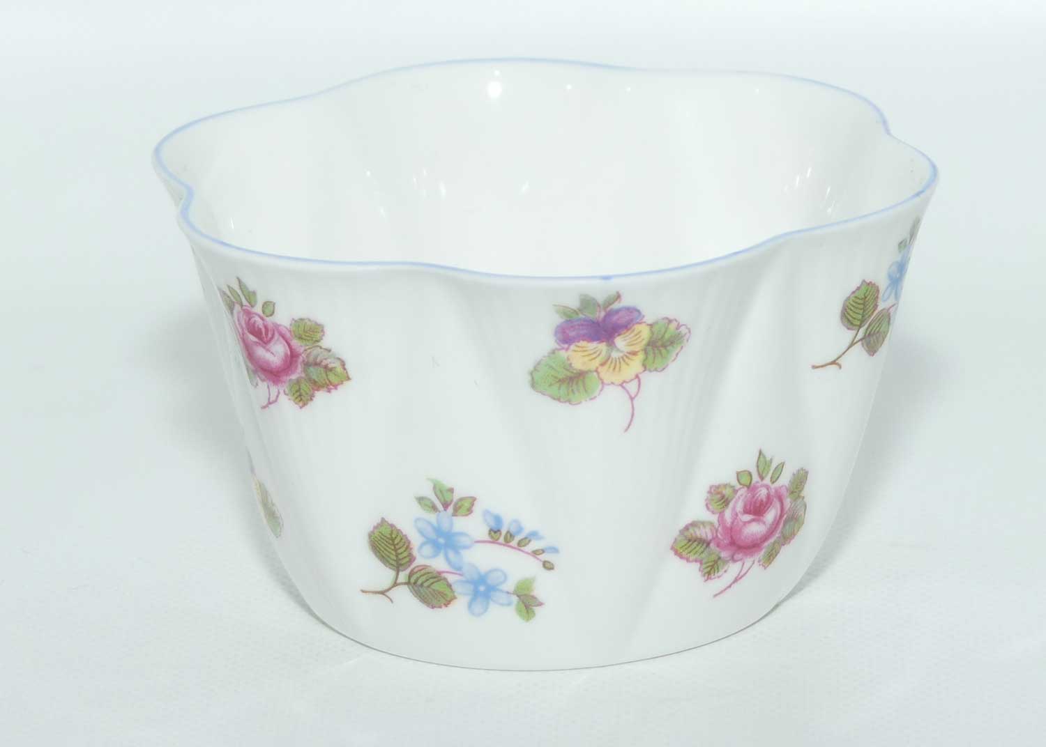Shelley Dainty shape Rose, Pansy, Forget Me Not sugar bowl | coffee size | Pattern 13424
