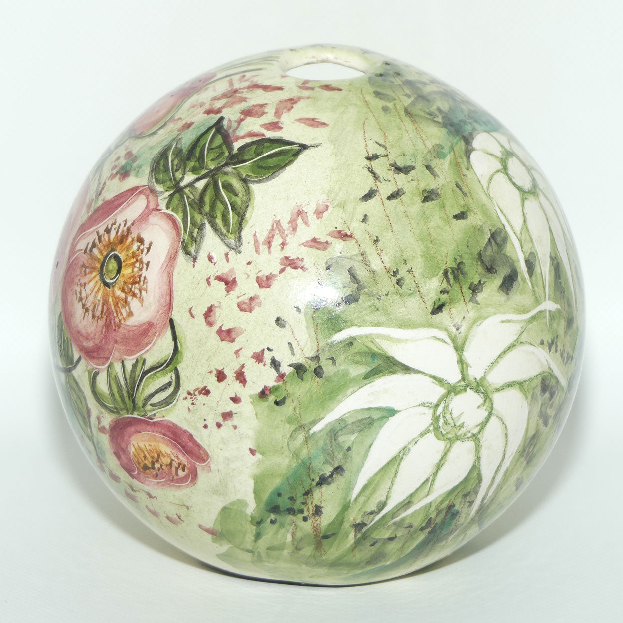 Australian Pottery | Daisyware Pottery bowling ball vase | Australian Wildflower Decor