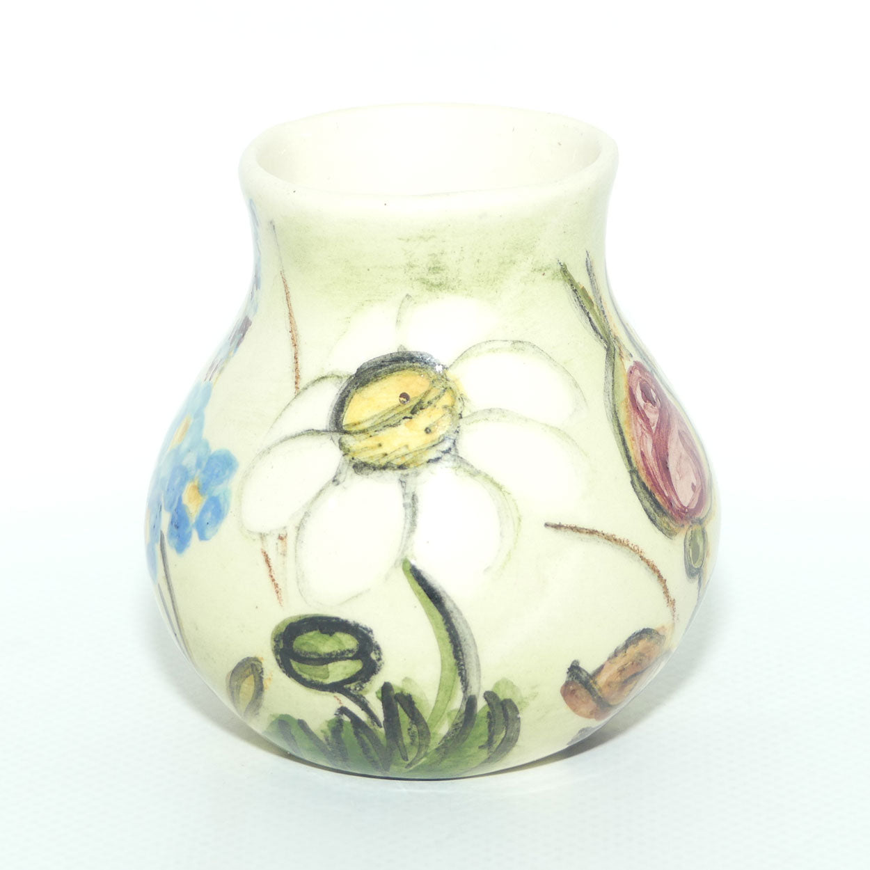 Australian Pottery | Daisyware Pottery mini vase | Roses and Daisy Decor