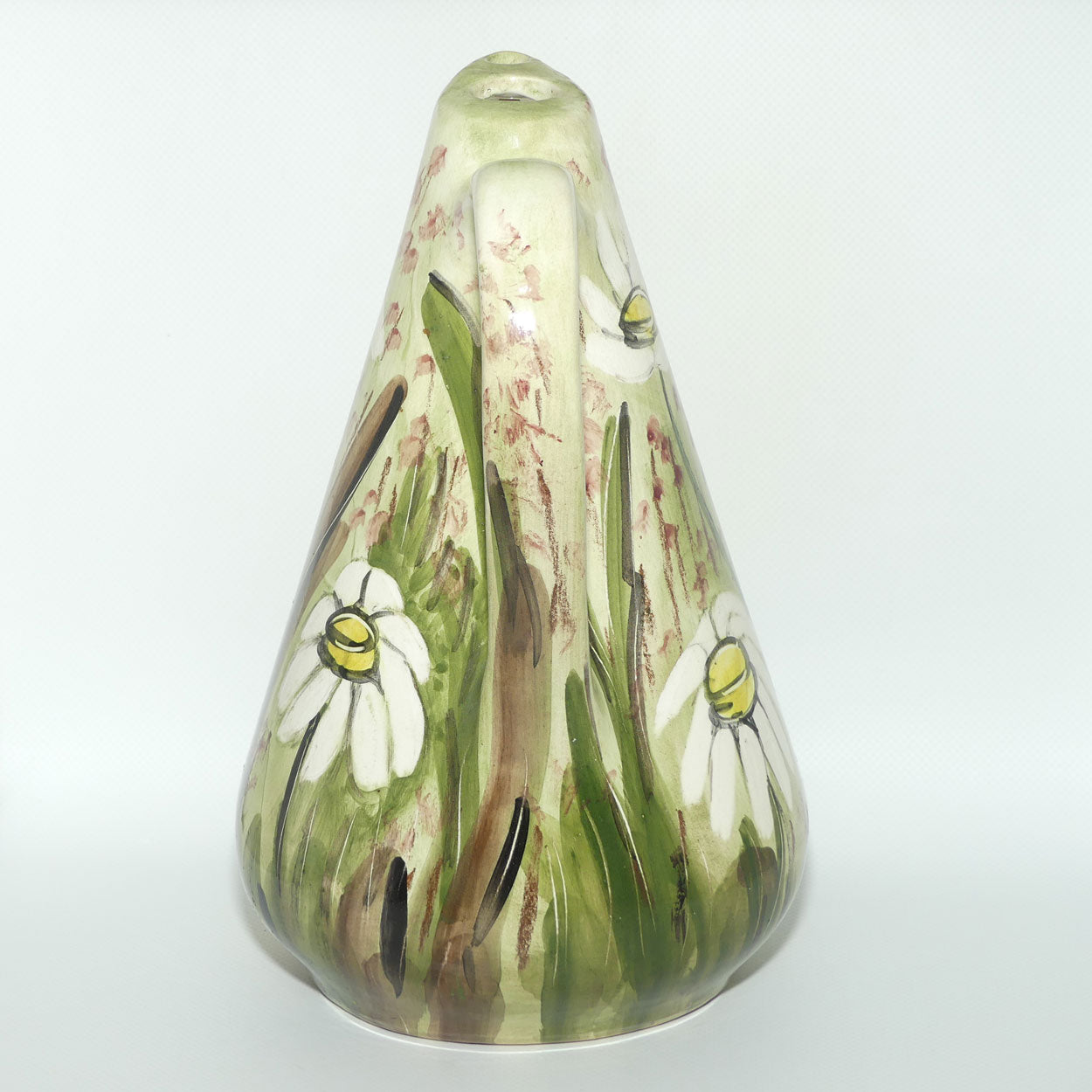 Australian Pottery | Daisyware Pottery tall jug | Australian Flower Decor
