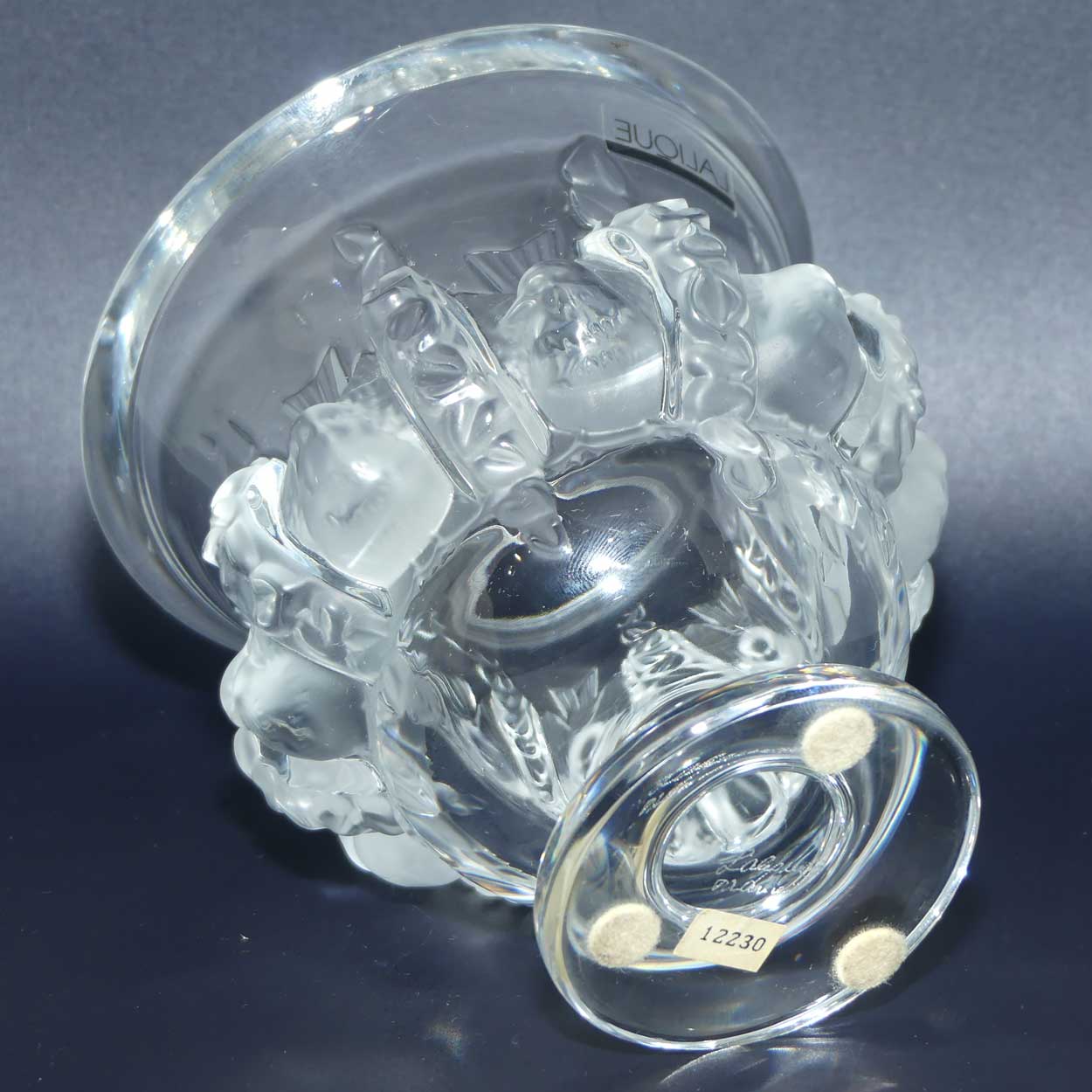 Lalique France Dampierre vase | Original label intact