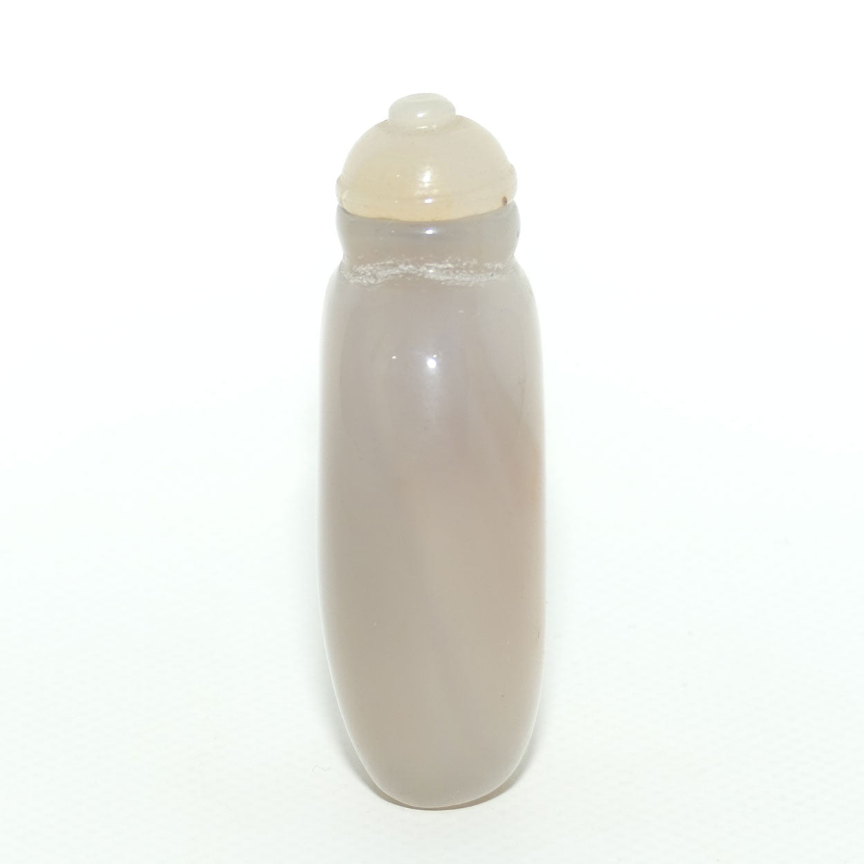 Chinese Snuff Bottle | Natural Agate with a Dash of Orange