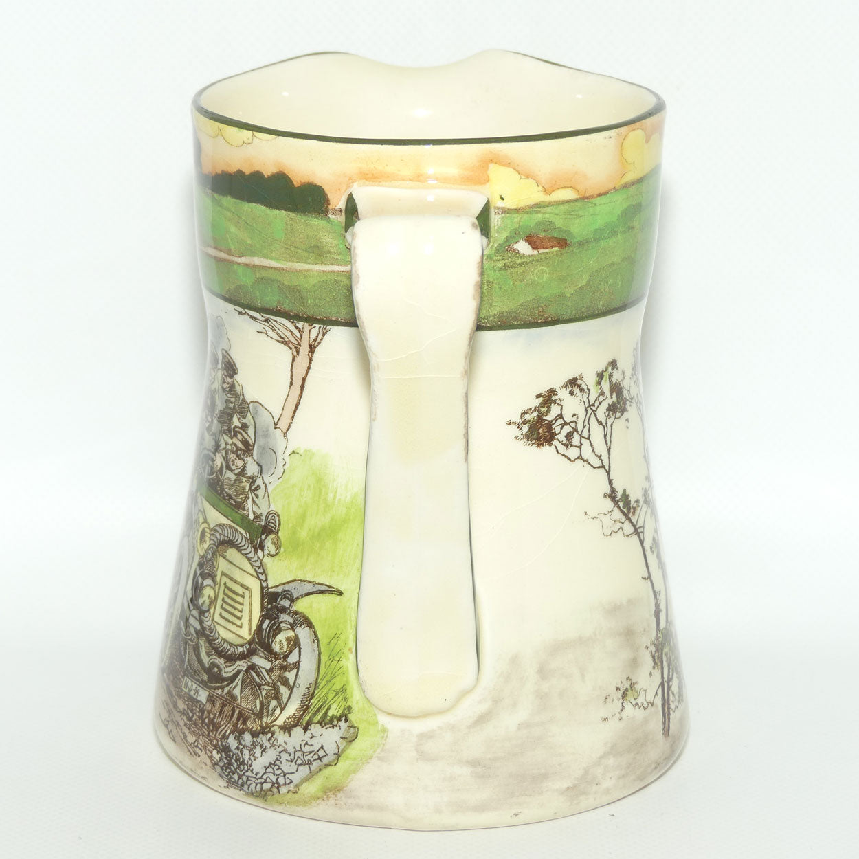 Royal Doulton Early Motoring Simon shape jug D2406: Deaf