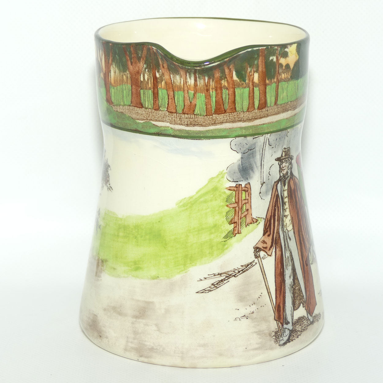 Royal Doulton Early Motoring Simon shape jug D2406: Deaf