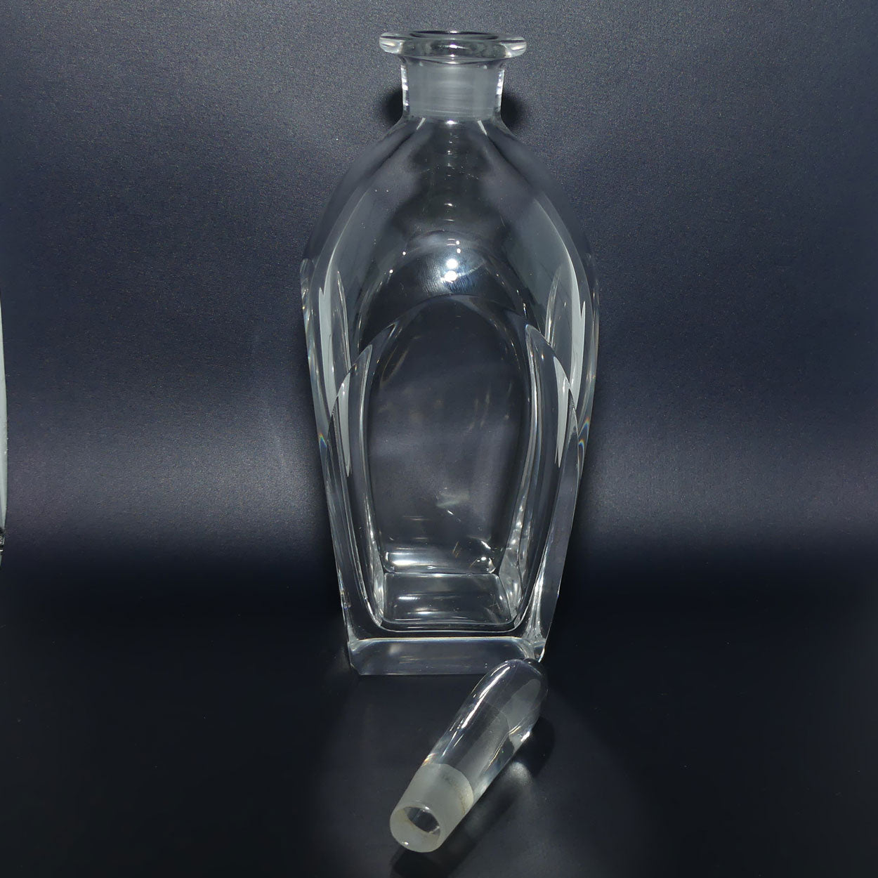 Mid Century European design Orrefors Crystal decanter