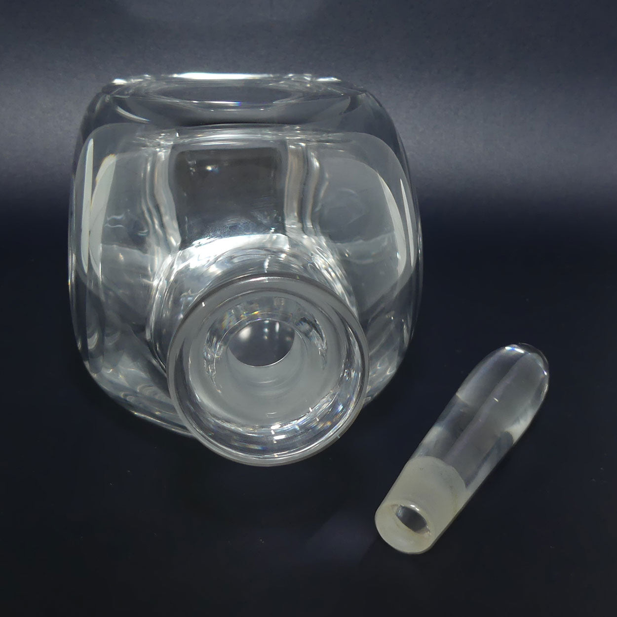 Mid Century European design Orrefors Crystal decanter