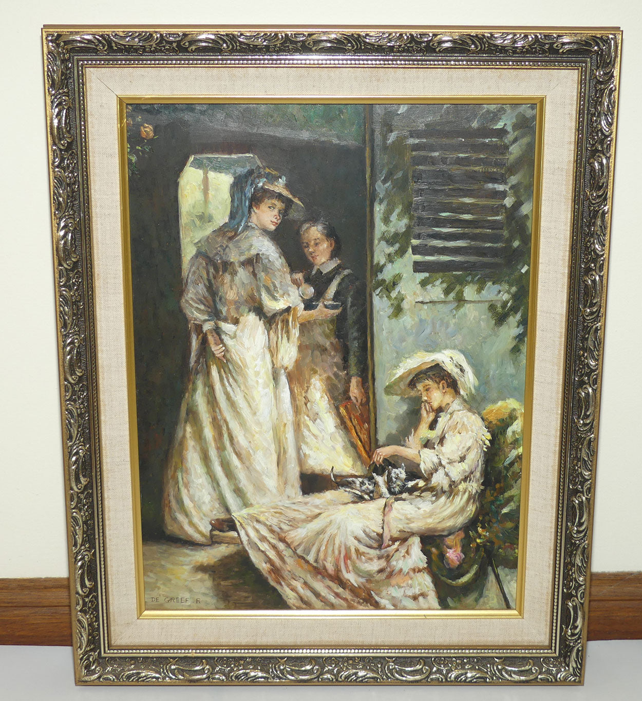 Oil Painting | Roger De Greef | Belgium | 19th Century Ladies