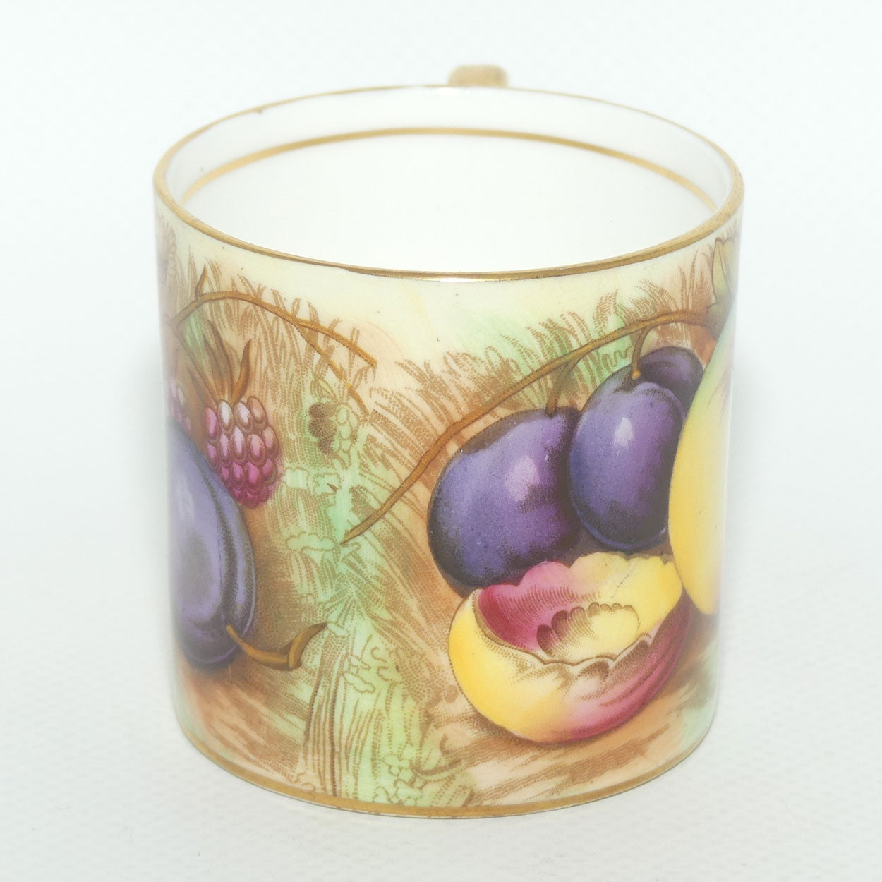 Aynsley Fruit Orchard Gold demi tasse coffee can #1 | D Jones & N Brunt