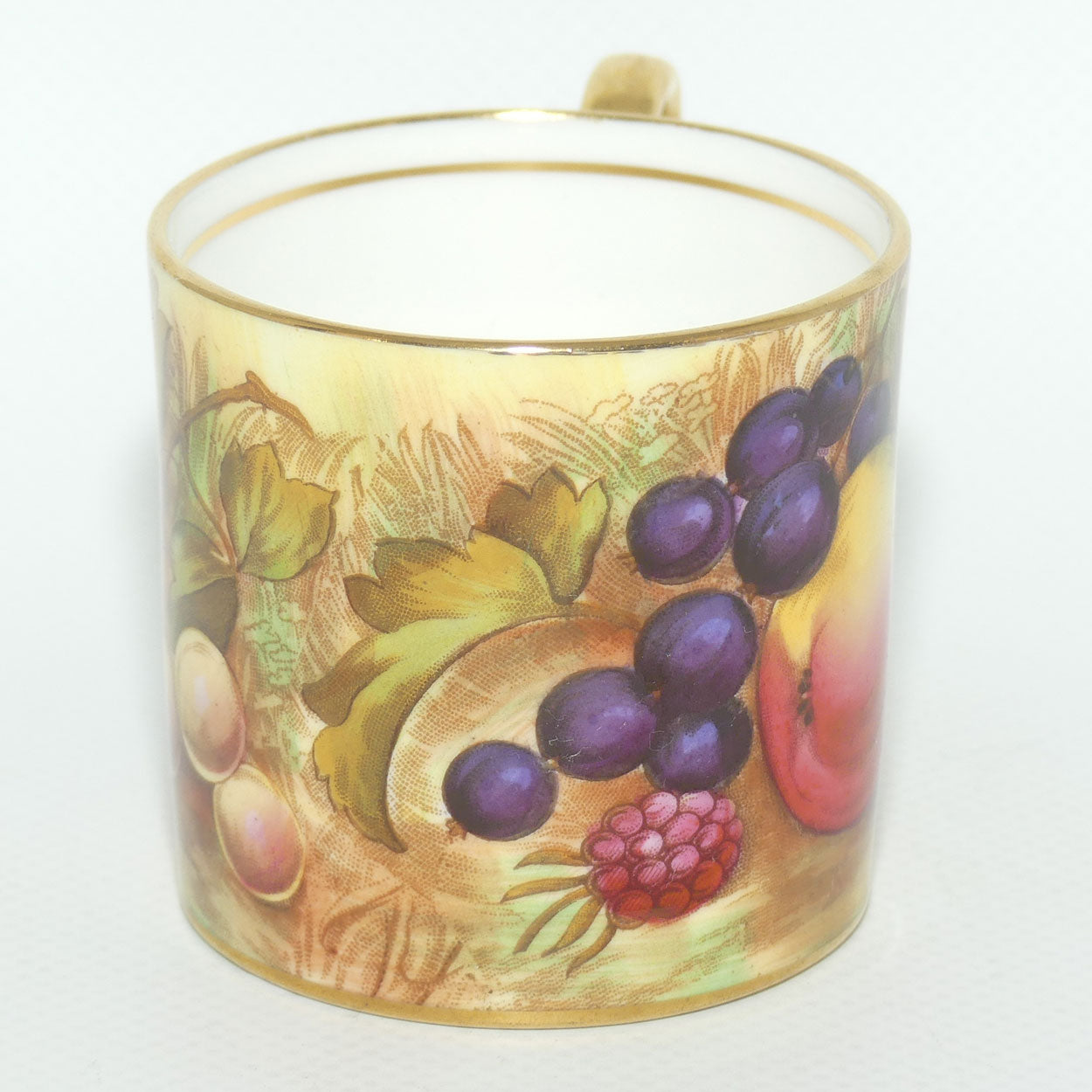 Aynsley Fruit Orchard Gold demi tasse coffee can | #4 | D Jones & N Brunt