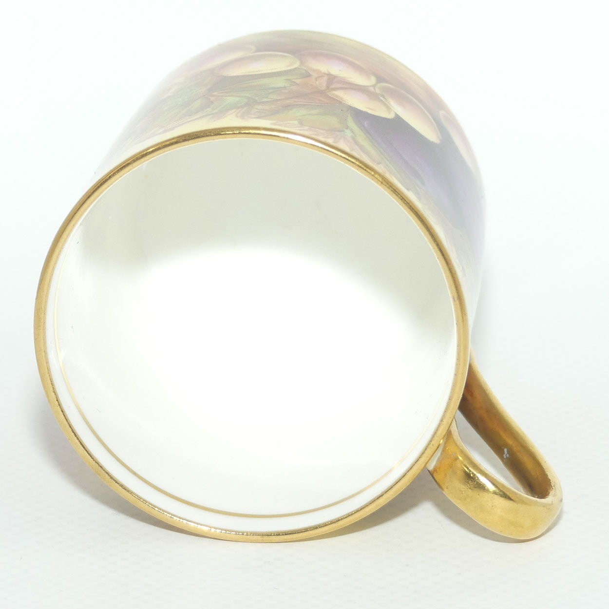 Aynsley Fruit Orchard Gold demi tasse coffee can | #4 | D Jones & N Brunt