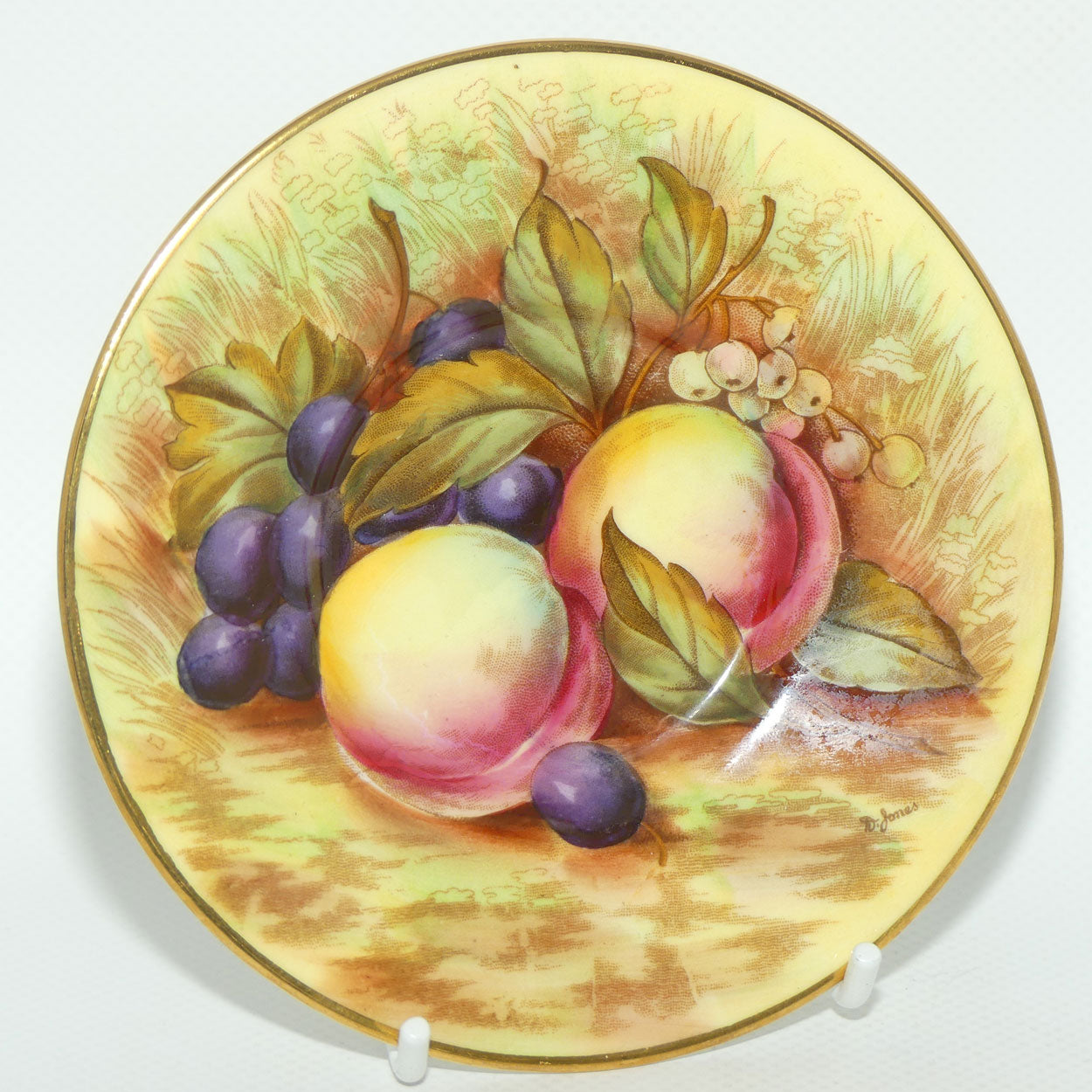 Aynsley Fruit Orchard Gold demi tasse coffee can | #6 | D Jones & N Brunt