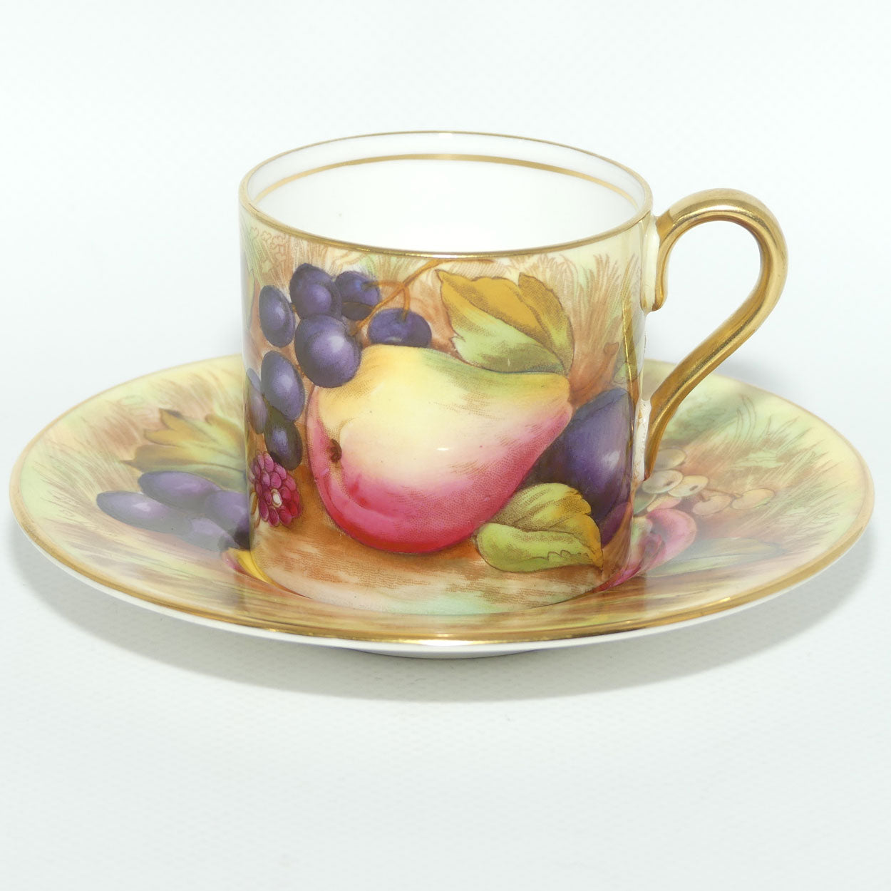 Aynsley Fruit Orchard Gold demi tasse coffee can | #7 | D Jones