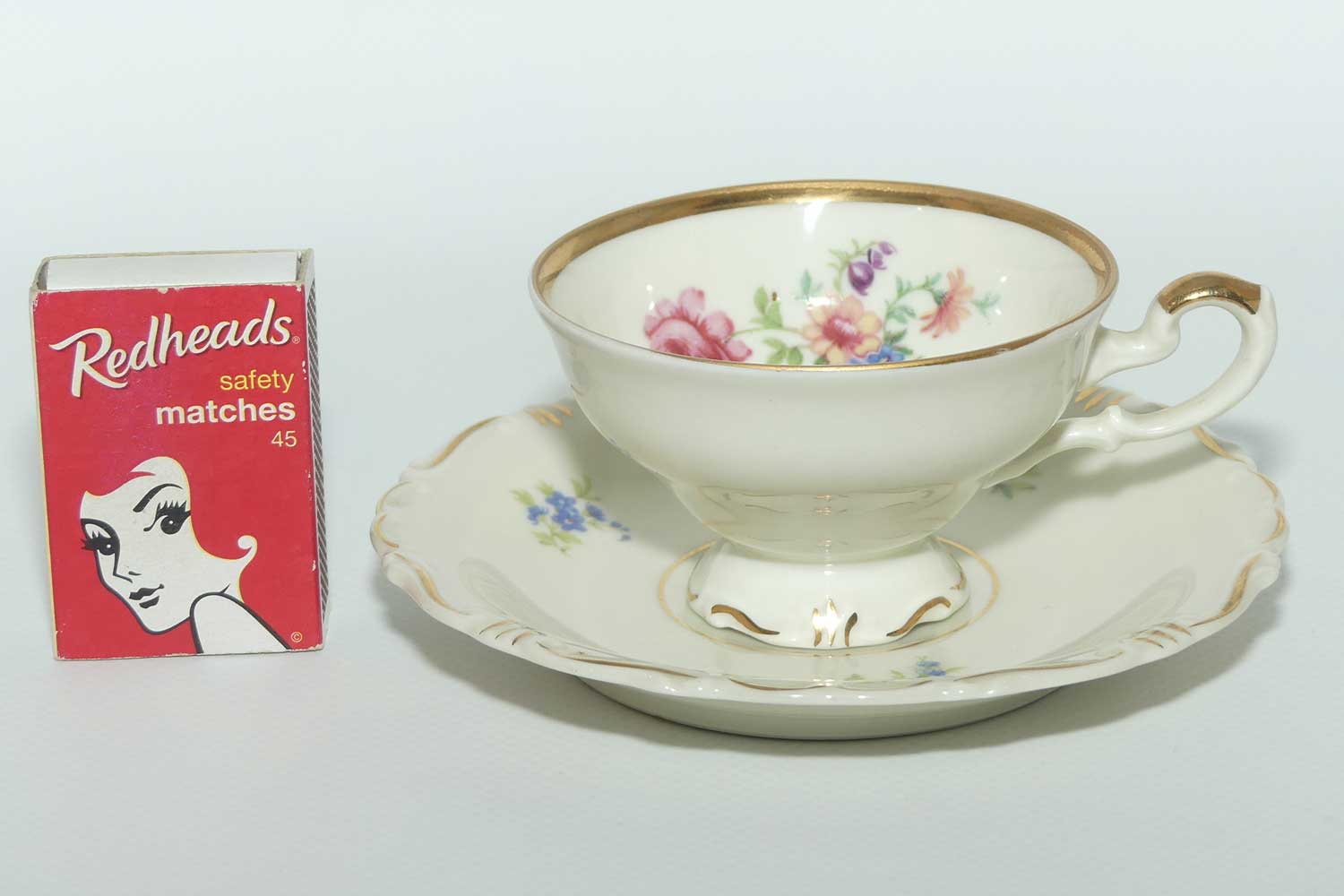 Alka Bavaria Floral Spray demi tasse cup and saucer