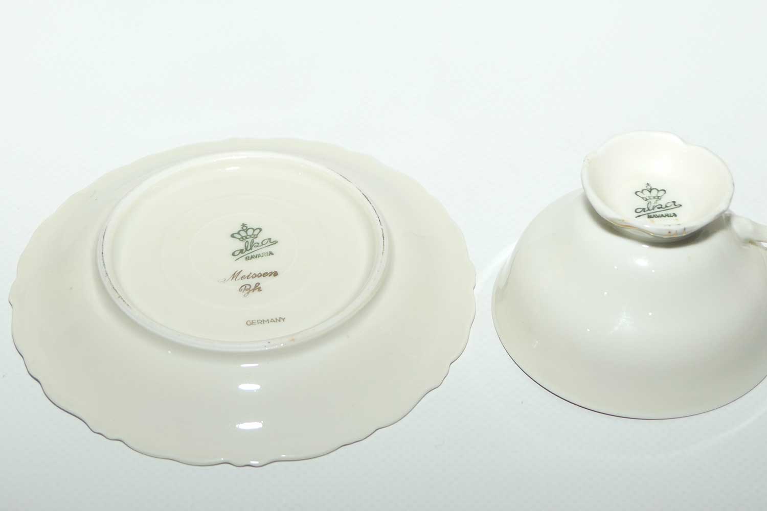 Alka Bavaria Floral Spray demi tasse cup and saucer