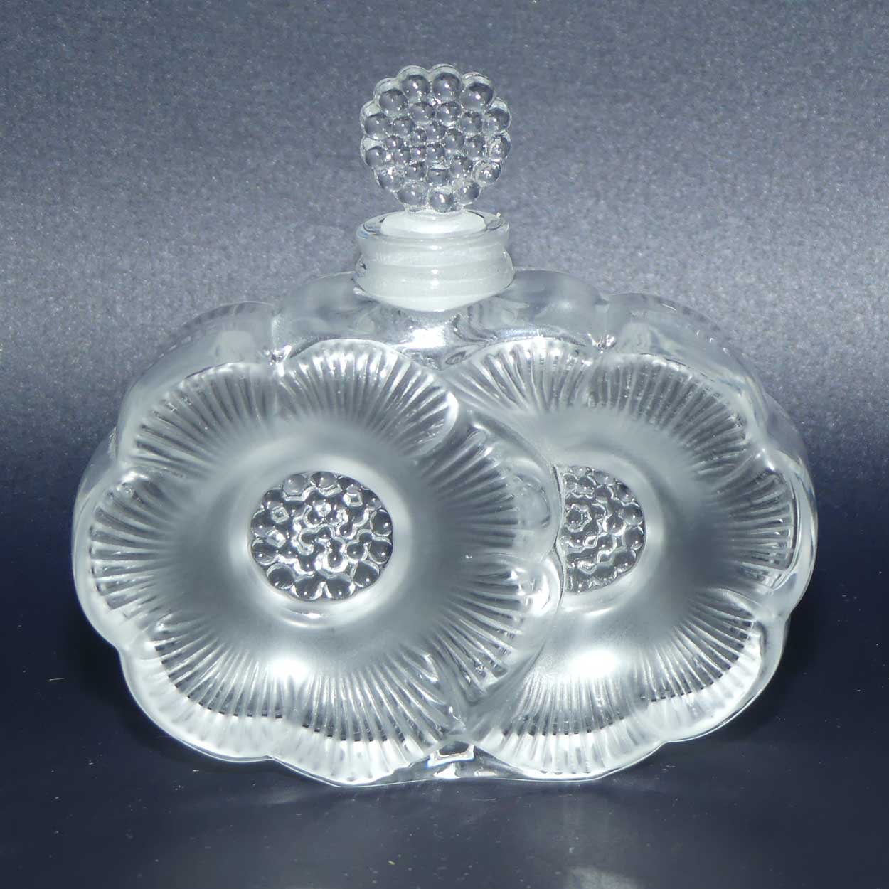 Lalique France Deux Fleurs perfume bottle