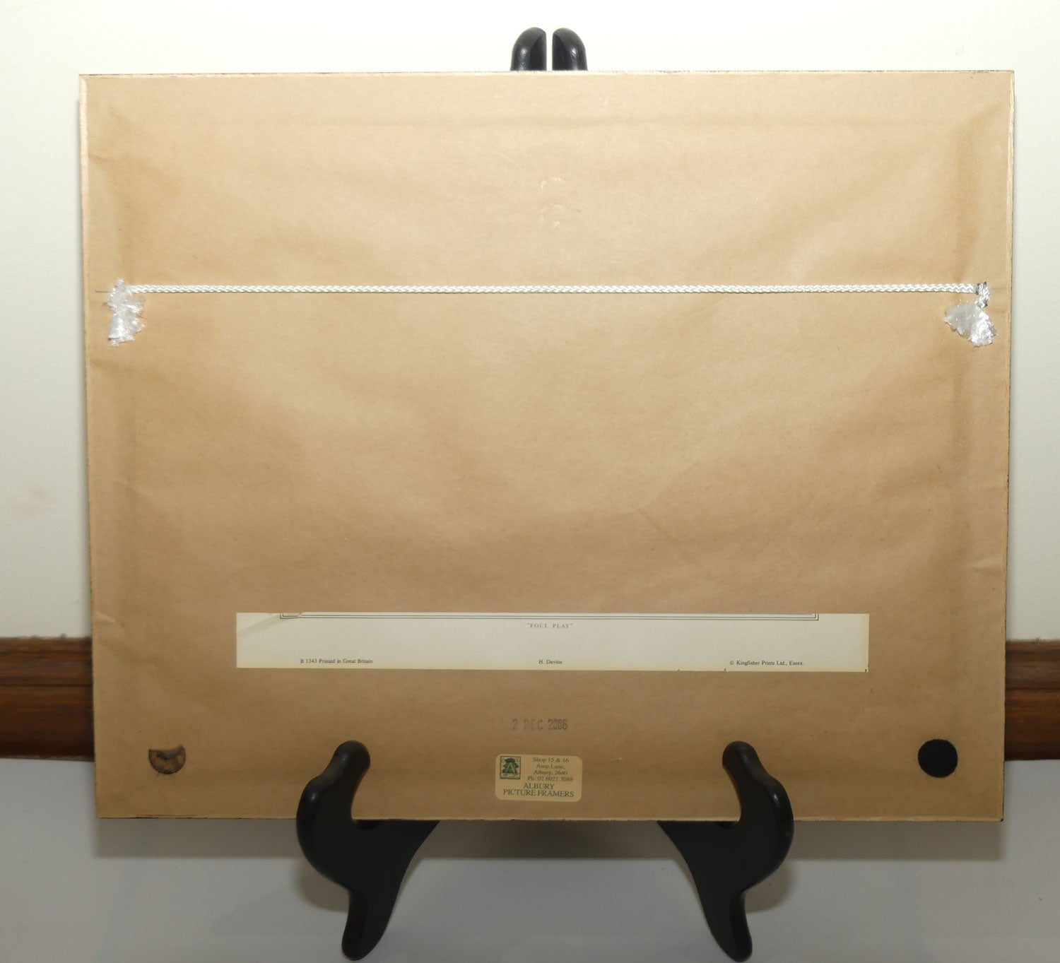 Framed Print in Faux Walnut frame | Dickensian London by H Devine | #4