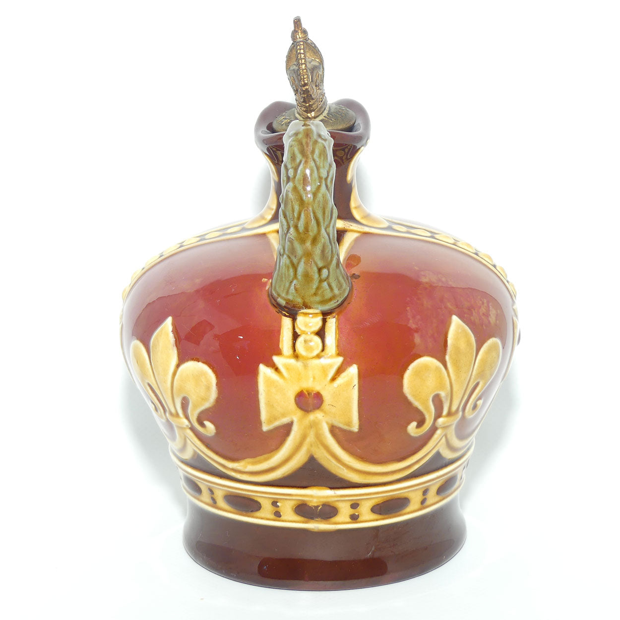 Royal Doulton Kingsware flask | George VI Coronation Crown | Dewars