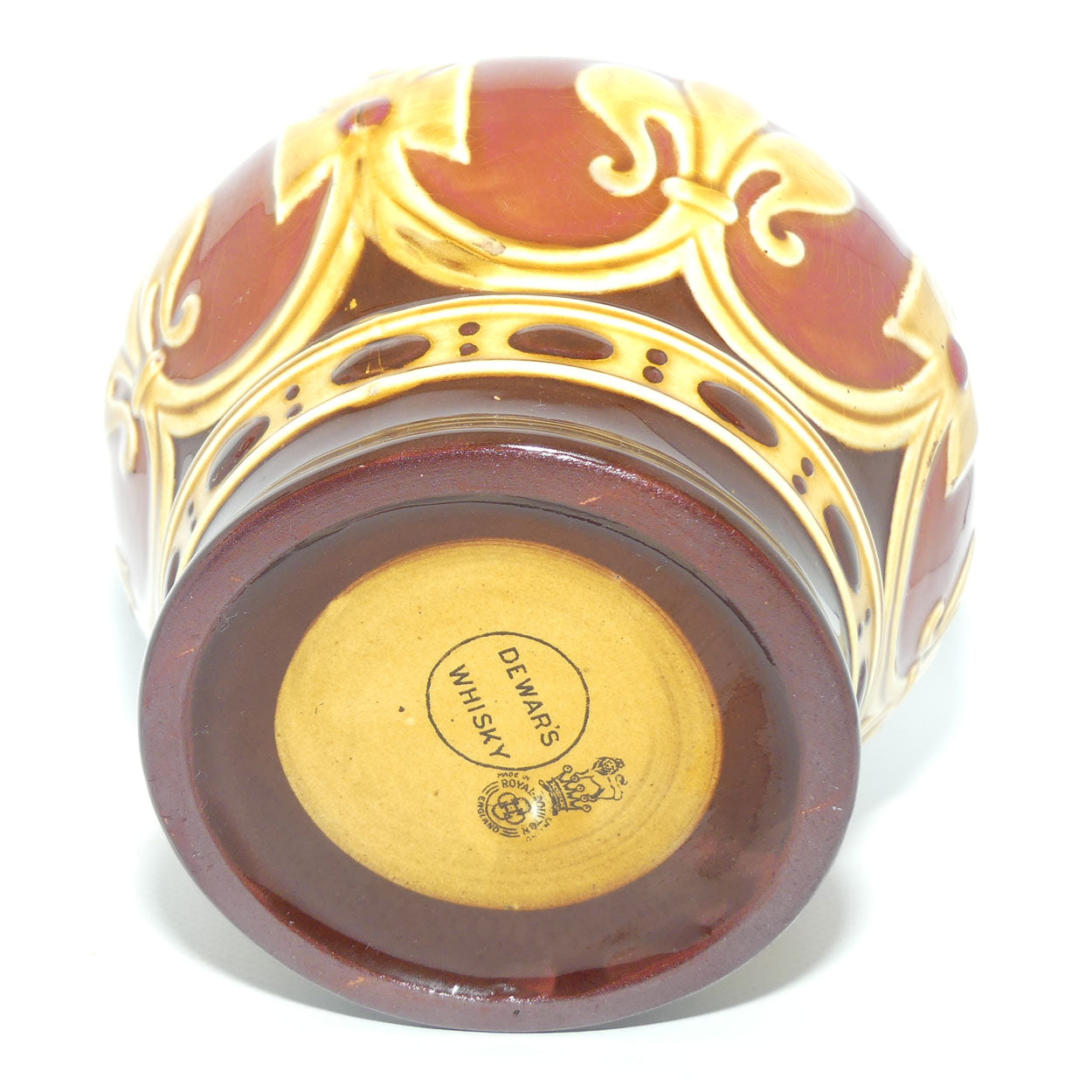 Royal Doulton Kingsware flask | George VI Coronation Crown | Dewars