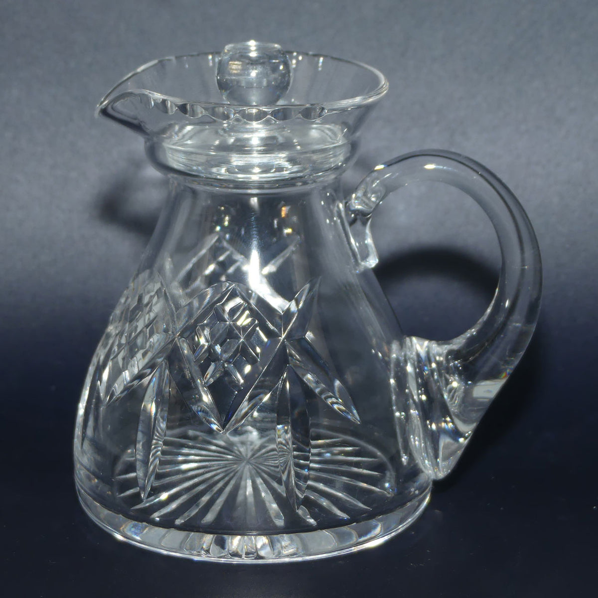 Stuart Crystal Diamond cut mint jug